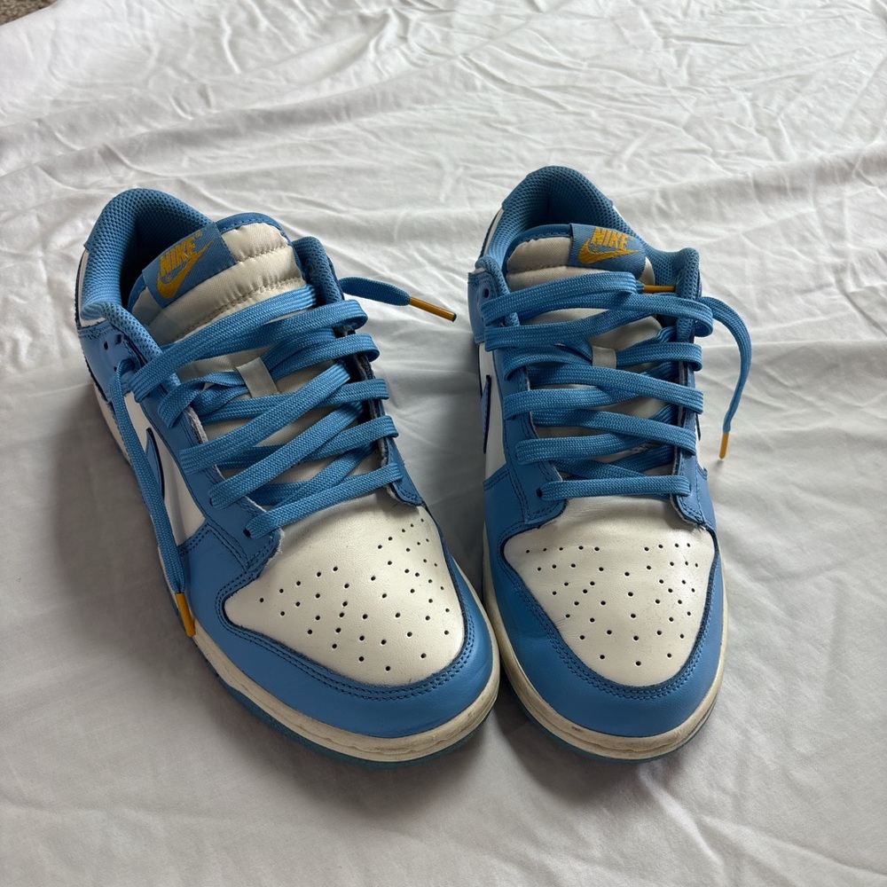 Nike Blue and White SB Dunk Low Sneakers
